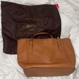 kate spade Tan Pebbled Leather Satchel